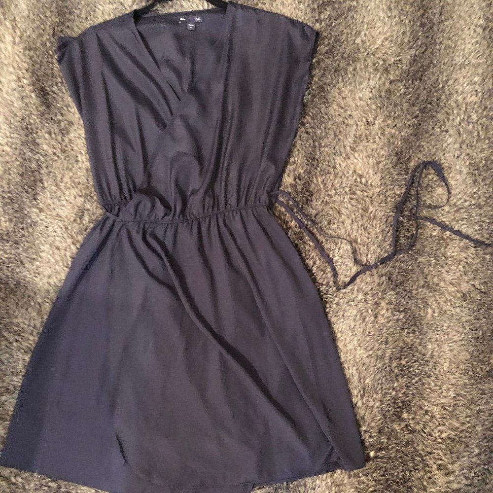 Gap Navy Blue Dress Wrap Style.